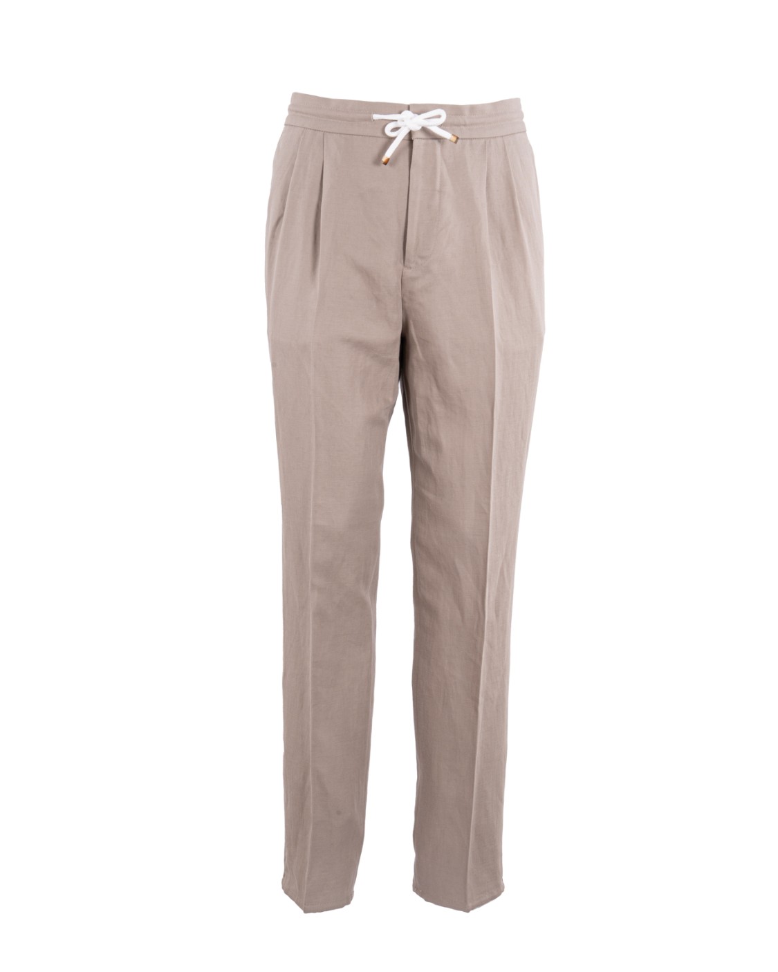 shop BRUNELLO CUCINELLI  Pantalone: Brunello Cucinelli pantaloni in misto lino e cotone.
Taupe.
Vita con coulisse elasticizzata.
Due tasche laterali a filetto.
Due tasche posteriori nascoste.
Gamba affusolata.
Composizione: 56% Lino, 44% Cotone.
Made in Italy.. MH255E1710-C2455 number 3572573